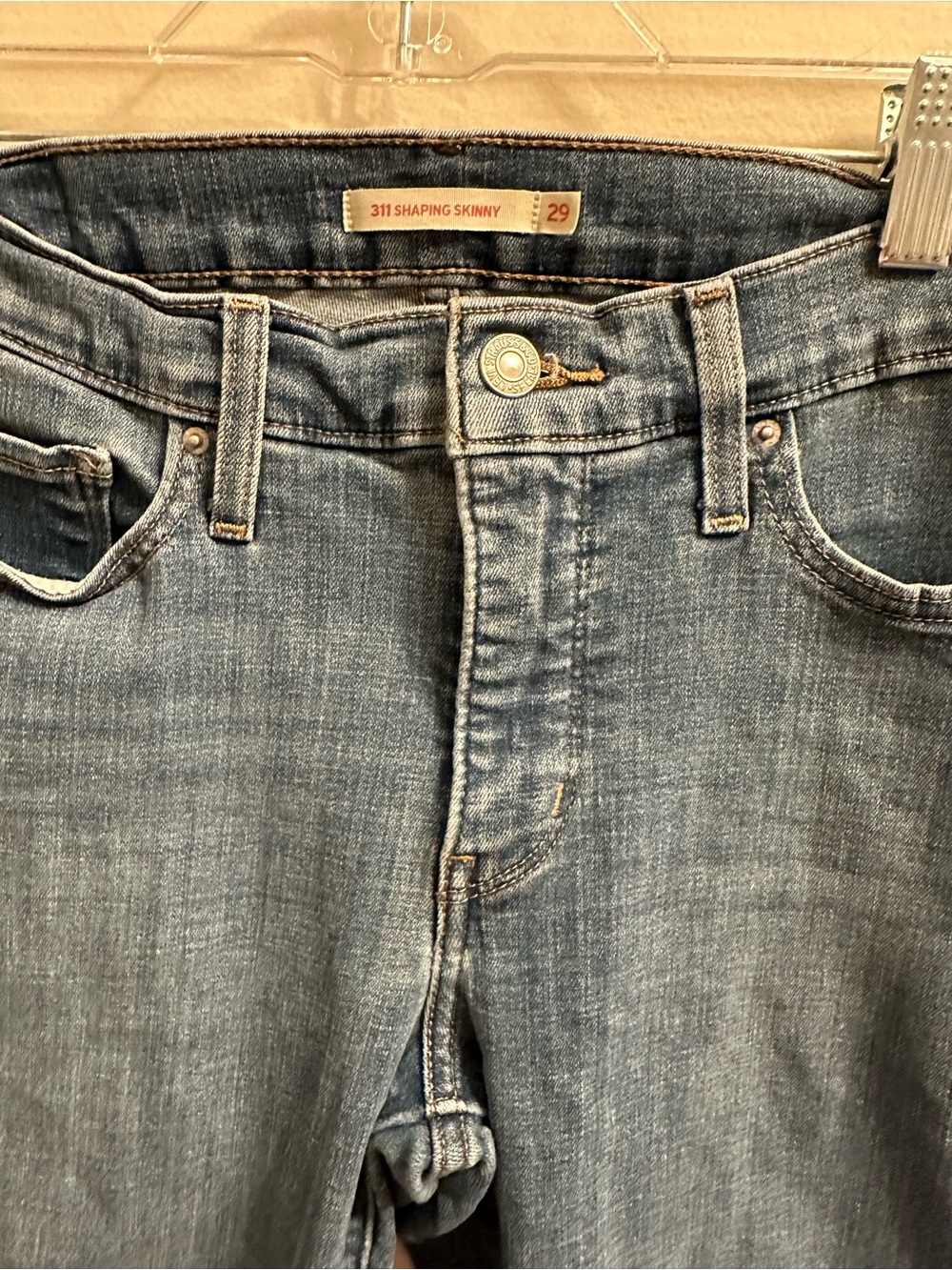 Levi's 311 Shaping Skinny Jeans - Light Blue Denim